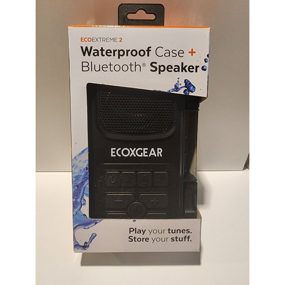 EcoExtreme 2 Floating Bluetooth Speaker & Waterproof Phone Case Dry Pouch, Black